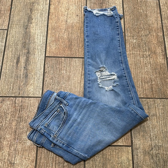 Levi’s Women’s Sz 31 Stretch 724 High Rise Crop Straight Jeans - Picture 4 of 13